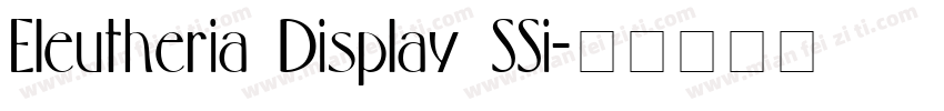 Eleutheria Display SSi字体转换
